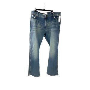 Wrangler Mens Slim Bootcut Jeans Size 40x32 Blue Denim Casual Wear